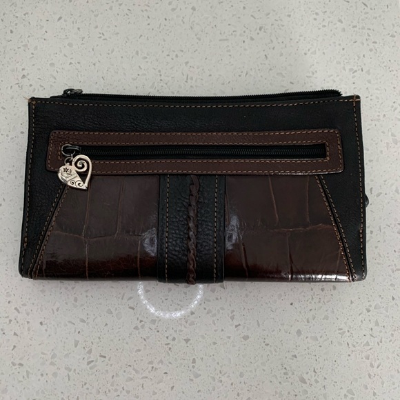 Brighton ALL leather crossbody organizer - Picture 2 of 6